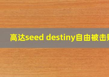 高达seed destiny自由被击败